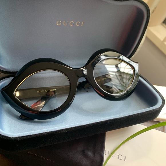 Authentic Gucci 53m Teardrop Acetate opt. Sunglass - Picture 2 of 8